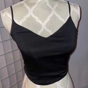 satin tank top , adjustable straps